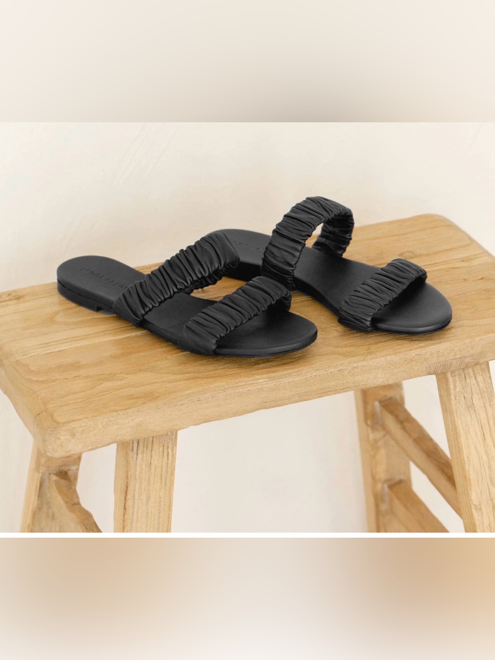 Jenni Kayne Leather Dune Sandals in Black  EUC Size 40